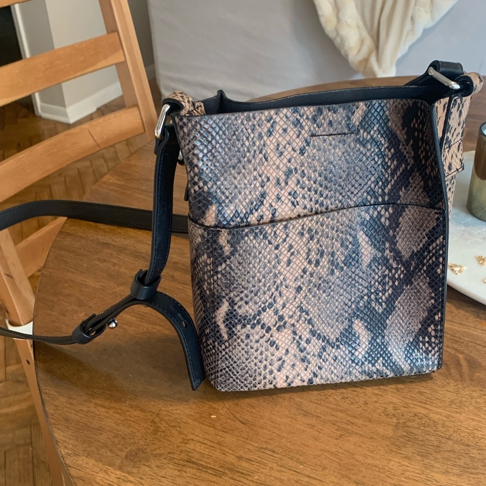 All Saints Snakeskin Bag
